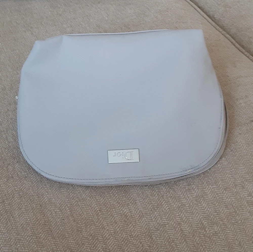 Dior Gray Women's makeup bag